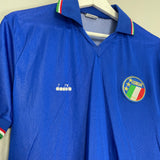 1986/90 ITALY HOME SHIRT (L) DIADORA