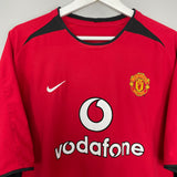 2002/04 MANCHESTER UNITED HOME SHIRT (L) NIKE