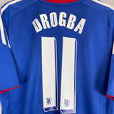 2010/11 CHELSEA DROGBA #11 HOME SHIRT (M) ADIDAS