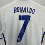 2016/17 REAL MADRID RONALDO #7 HOME SHIRT (M) ADIDAS