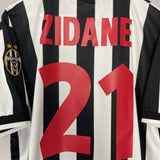 1998/99 JUVENTUS ZIDANE #21 HOME SHIRT (XL) KAPPA