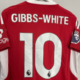 2023/24 NOTTINGHAM FOREST GIBBS-WHITE #10 HOME SHIRT (M) ADIDAS