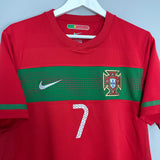 2010/12 PORTUGAL RONALDO #7 HOME SHIRT (M) NIKE