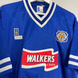 1996/98 LEICESTER CITY HOME SHIRT (L) FOX LEISURE