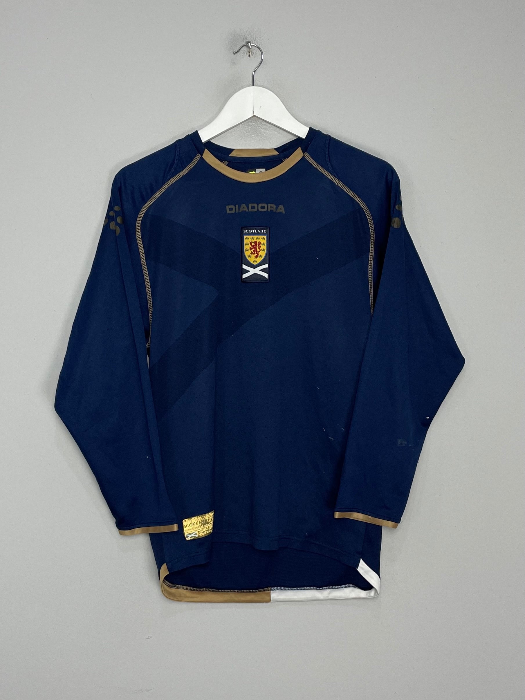 2006/07 SCOTLAND L/S HOME SHIRT (S) DIADORA