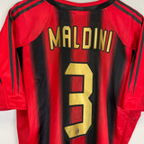 2004/05 AC MILAN MALDINI #3 HOME SHIRT (L) ADIDAS