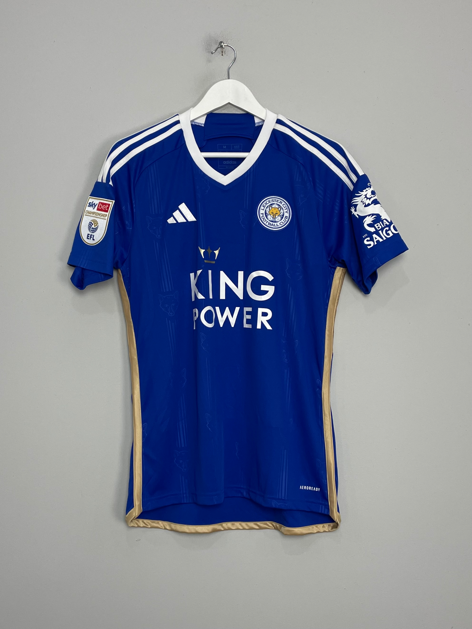 2023/24 LEICESTER CITY HOME SHIRT (M) ADIDAS