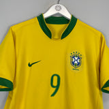 2006/08 BRAZIL RONALDO #9 HOME SHIRT (M) NIKE