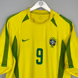 2002/04 BRAZIL RONALDO #9 *PLAYER ISSUE* HOME SHIRT (XL) NIKE