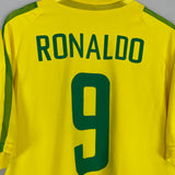 2002/04 BRAZIL RONALDO #9 *PLAYER ISSUE* HOME SHIRT (XL) NIKE