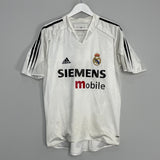 2004/05 REAL MADRID RONALDO #9 *PLAYER ISSUE* HOME SHIRT (L) ADIDAS