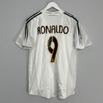 2004/05 REAL MADRID RONALDO #9 HOME SHIRT (L) ADIDAS