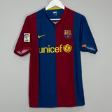 2006/07 BARCELONA RONALDINHO #10 HOME SHIRT (M) NIKE