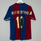 2006/07 BARCELONA RONALDINHO #10 HOME SHIRT (M) NIKE