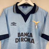 1995/96 LAZIO HOME SHIRT (M) UMBRO