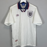 1993/95 ENGLAND HOME SHIRT (L) UMBRO