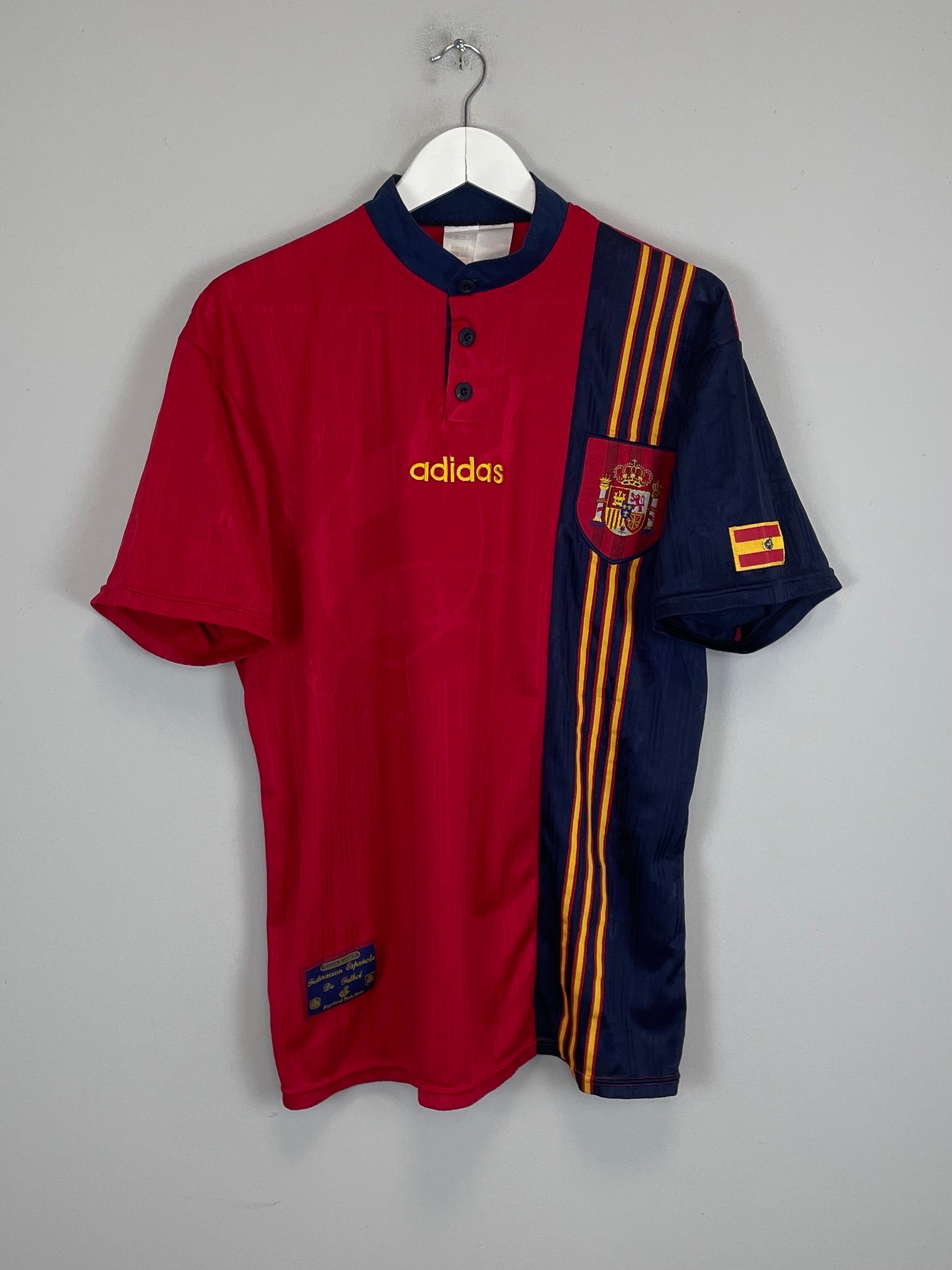 1996/98 SPAIN HOME SHIRT (L) ADIDAS