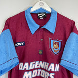 1995/97 WEST HAM *MINT* HOME SHIRT (L) PONY