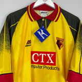 1996/97 WATFORD *BNWT* HOME SHIRT (XXL) MIZUNO