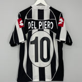 2002/03 JUVENTUS DEL PIERO #10 HOME SHIRT (L) LOTTO