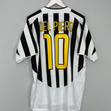 2003/04 JUVENTUS DEL PIERO #10 HOME SHIRT (L) NIKE