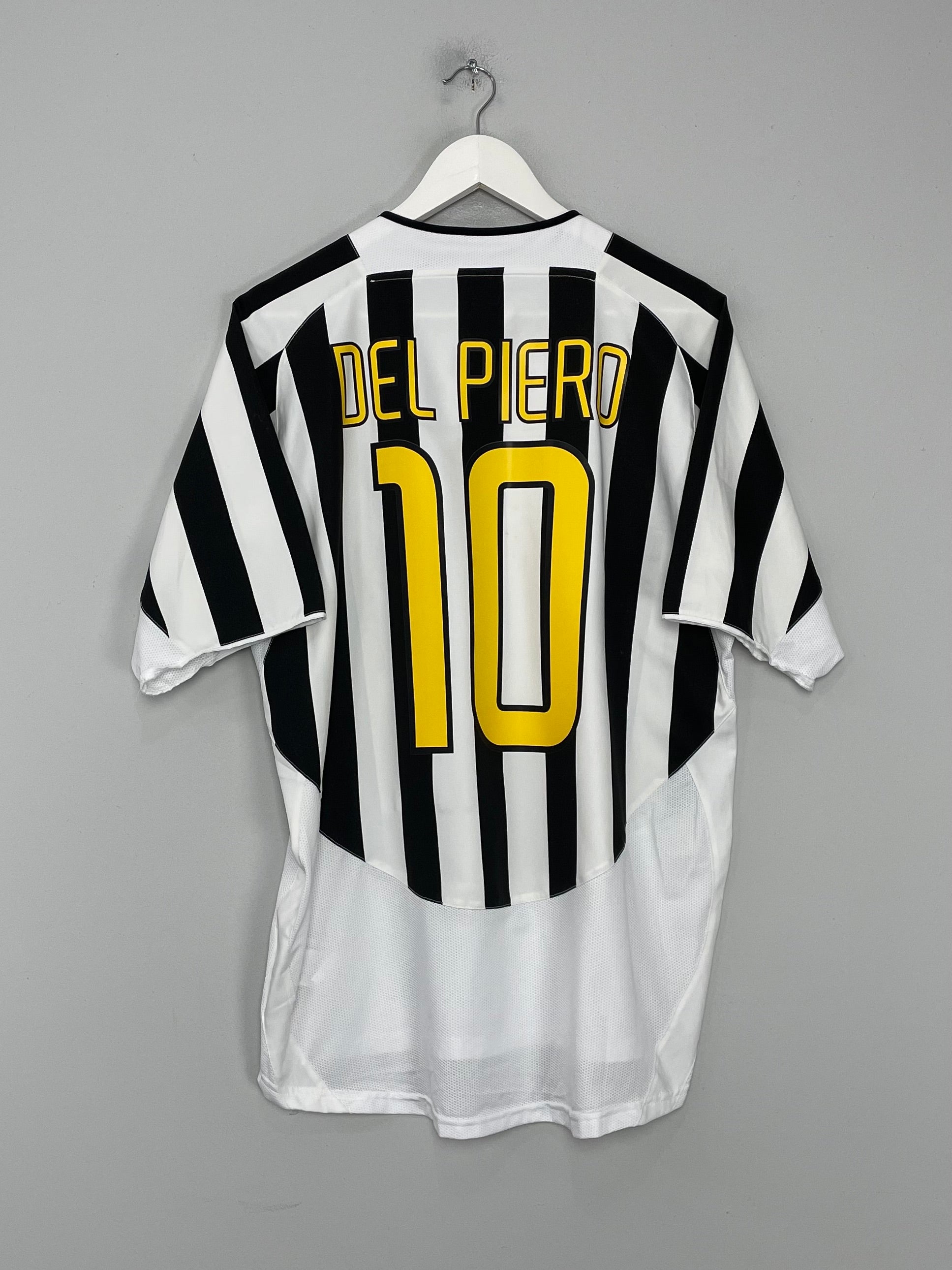 2003/04 JUVENTUS DEL PIERO #10 HOME SHIRT (L) NIKE