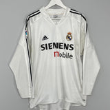 2004/05 REAL MADRID BECKHAM #23 L/S HOME SHIRT (L) ADIDAS