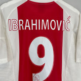 2002/04 AJAX IBRAHIMOVIC #9 HOME SHIRT (M) ADIDAS