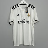 2018/19 REAL MADRID SERGIO RAMOS #4 *BNWT* HOME SHIRT (XL) ADIDAS