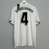 2018/19 REAL MADRID SERGIO RAMOS #4 *BNWT* HOME SHIRT (XL) ADIDAS