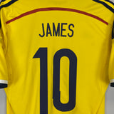 2014/15 COLOMBIA JAMES #10 HOME SHIRT (M) ADIDAS