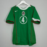 2004/06 MEXICO MARQUEZ #4 HOME SHIRT (M) NIKE