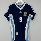 1998/99 ARGENTINA BATISTUTA #9 AWAY SHIRT (M) ADIDAS