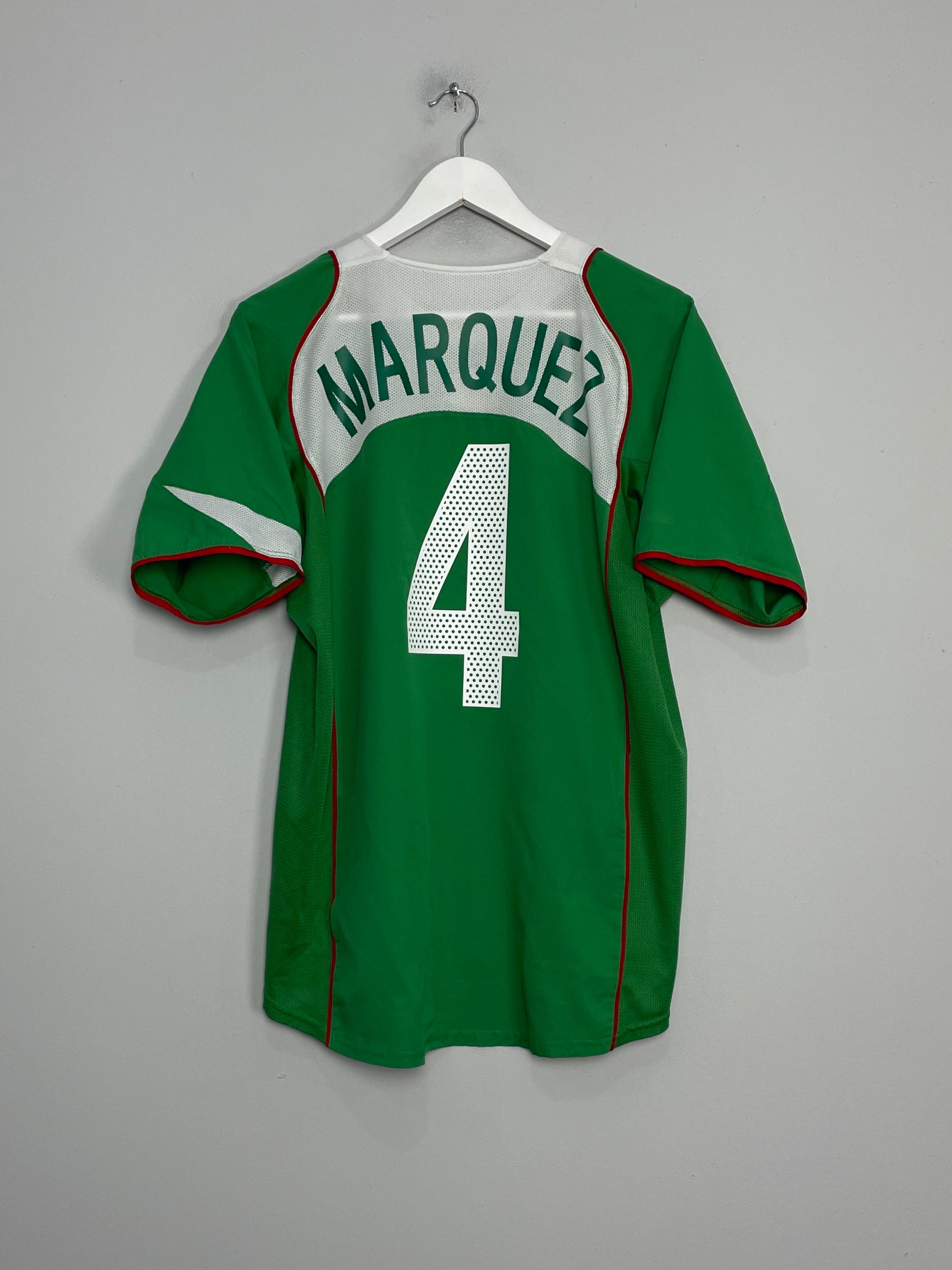 2004/06 MEXICO MARQUEZ #4 HOME SHIRT (M) NIKE