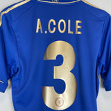 2012/13 CHELSEA A.COLE #3 HOME SHIRT (S) ADIDAS