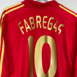 2008/10 SPAIN FABREGAS #10 HOME SHIRT (XL) ADIDAS