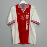 1994/95 AJAX LITMANEN #10 HOME SHIRT (L) UMBRO