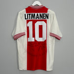 1994/95 AJAX LITMANEN #10 HOME SHIRT (L) UMBRO