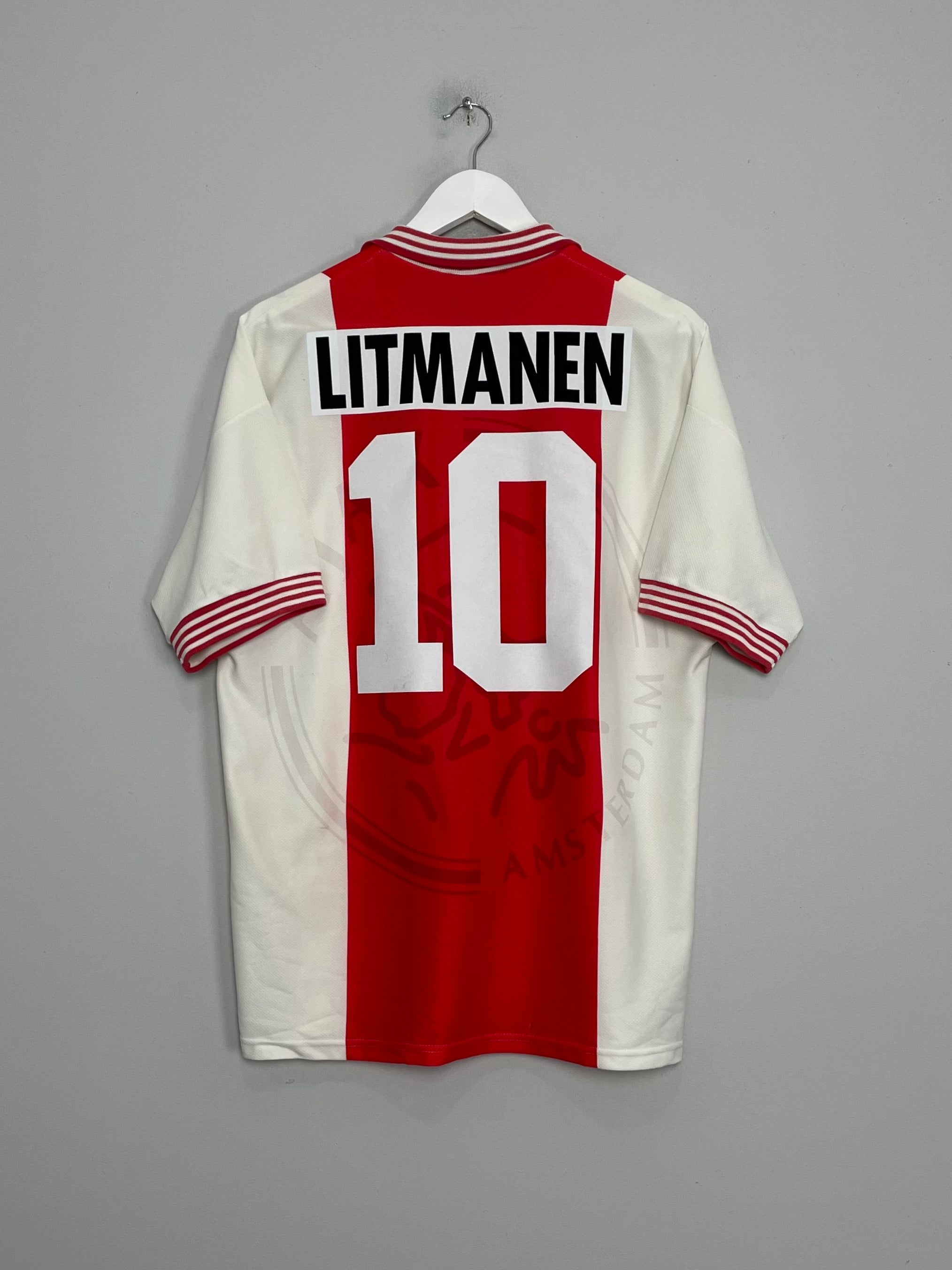 1994/95 AJAX LITMANEN #10 HOME SHIRT (L) UMBRO