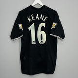 2003/05 MANCHESTER UNITED KEANE #16 AWAY SHIRT (M) NIKE