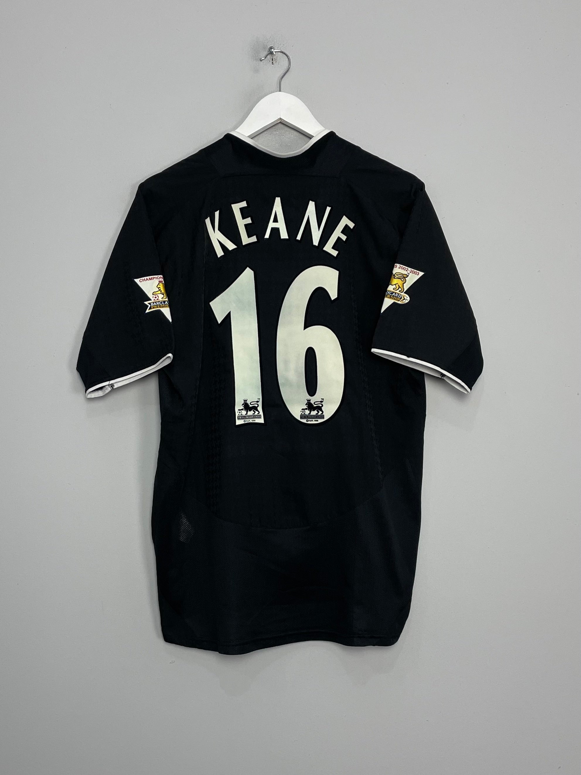 2003/05 MANCHESTER UNITED KEANE #16 AWAY SHIRT (M) NIKE