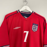 2002/04 ENGLAND BECKHAM #7 AWAY SHIRT (L) UMBRO