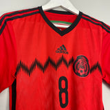 2014/15 MEXICO #8 *PLAYER ISSUE* AWAY SHIRT (XS) ADIDAS