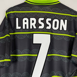 1999/00 CELTIC LARSSON #7 AWAY SHIRT (L) UMBRO