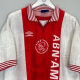 1996/97 AJAX LITMANEN #10 HOME SHIRT (XL) UMBRO