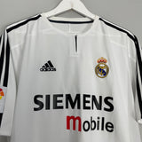 2003/04 REAL MADRID RAUL #7 HOME SHIRT (L) ADIDAS