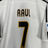 2003/04 REAL MADRID RAUL #7 HOME SHIRT (L) ADIDAS