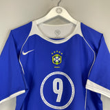 2004/06 BRAZIL RONALDO #9 AWAY SHIRT (M) NIKE