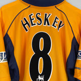 2000/02 LIVERPOOL HESKEY #8 AWAY SHIRT (L) REEBOK