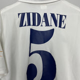 2001/02 REAL MADRID ZIDANE #5 HOME SHIRT (M) ADIDAS